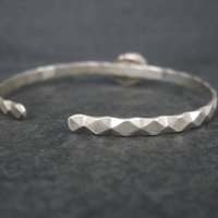 Dainty Southwestern Sterling Paua Shell Cuff Bracelet