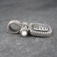 Estate Sterling Hinged Pearl Pendant