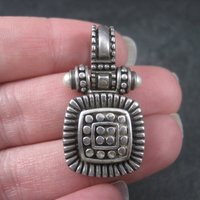 Estate Sterling Hinged Pearl Pendant