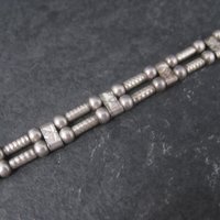 Vintage Sterling Pagoda Bracelet 7.75 Inches