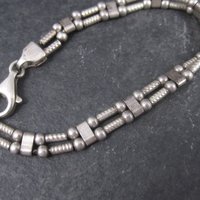 Vintage Sterling Pagoda Bracelet 7.75 Inches