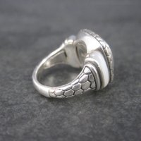 Vintage Sterling 18K Picasso Inlay Ring Size 5.5 Grossbardt