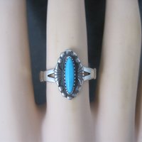 Vintage Southwestern Sterling Turquoise Ring