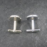 Vintage Enamel Kabuki Cufflinks and Tie Tack Set