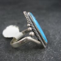 Southwestern Sterling Turquoise Ring NOS