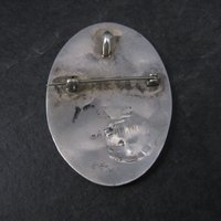 Large Native American Blue Jay Inlay Pendant Brooch Larry Watchman