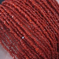 Southwestern Vintage 40 Strand Coral Bead Necklace 20.5 Inches