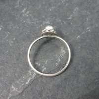 Dainty Southwestern Sterling Turquoise Ring Size 4