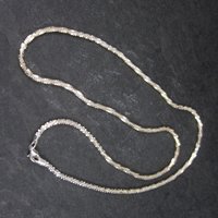 Vintage Italian Sterling Necklace Chain 19.5 Inches