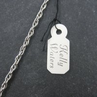 Vintage Kelly Waters Pewter Pendant Necklace