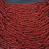 Southwestern Vintage 40 Strand Coral Bead Necklace 20.5 Inches