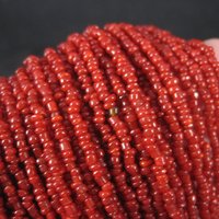 Southwestern Vintage 40 Strand Coral Bead Necklace 20.5 Inches