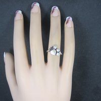 Vintage Sterling Black Hills Silver Leaf Ring Size 6