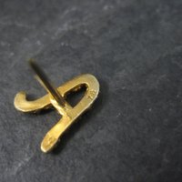 Vintage 10K Black Hills Gold Initial A Tie Tack