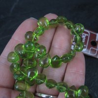 Bead Gallery 8x12mm Teardrop Peridot Glass Beads
