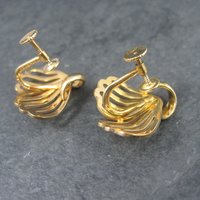 Vintage 12K Gold Filled Screw Back Earrings Forstner