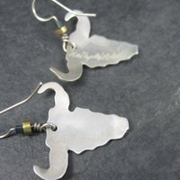 Vintage Southwestern Sterling Steer Head Earrings