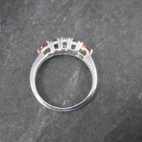 Vintage Sterling Blue Pink Orange Sapphire Ring Size 7 Chuck Clemency