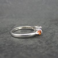 Vintage Sterling Blue Pink Orange Sapphire Ring Size 7 Chuck Clemency