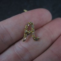 Vintage 10K Black Hills Gold Initial A Tie Tack