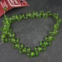 Bead Gallery 8x12mm Teardrop Peridot Glass Beads