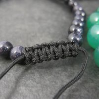 Wholesale Lot of 28 Adjustable Macrame Gemstone Bracelets