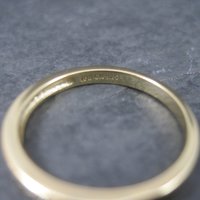 Gold Vermeil Sterling Cz Band Ring Size 6