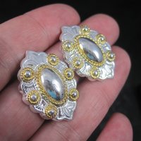 Vintage Western Circle Y of Yoakum Earrings