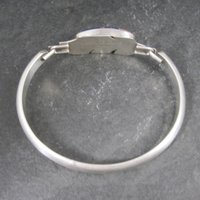 Vintage Navajo Inlaid Feather Bracelet 7 Inches G Howe
