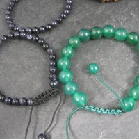 Wholesale Lot of 28 Adjustable Macrame Gemstone Bracelets