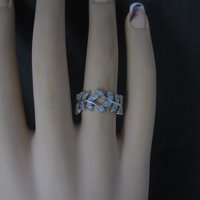 Estate Sterling Leaf Vine Ring Size 7
