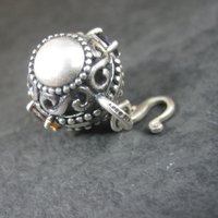 Sterling Kabana Citrine Amethyst Barrel Charm