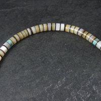 Southwestern Turquoise Shell Necklace 17"