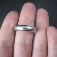 Vintage 14K White Gold Band Ring Size 11.5 Kaynar