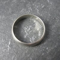 Vintage 14K White Gold Band Ring Size 11.5 Kaynar