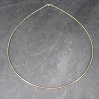 Vintage Gold Over Stainless Steel Cable Chain 18 Inches