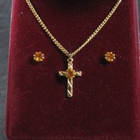 Kids Cross Stud Earrings Jewelry Set by Saravel
