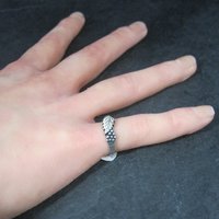 Vintage Black Hills Silver Leaf Ring