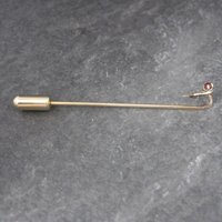 Dainty Art Deco 14K Spinel Stick Pin