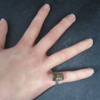 Southwestern Sterling Jasper Ring Size 7