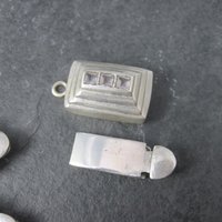 Destash Lot Sterling Gemstone Box Clasps
