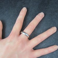 Vintage 14K White Gold Band Ring Size 11.5 Kaynar