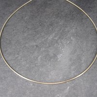 Vintage Gold Over Stainless Steel Cable Chain 18 Inches