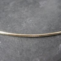 Vintage Gold Over Stainless Steel Cable Chain 18 Inches