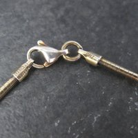 Vintage Gold Over Stainless Steel Cable Chain 18 Inches