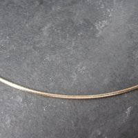 Vintage Gold Over Stainless Steel Cable Chain 18 Inches