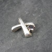 Vintage Sterling X Garnet Pendant