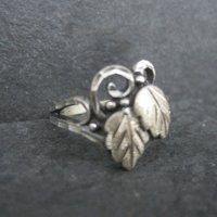 Black Hills Silver Leaf Ring Size 6