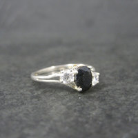 Vintage Sterling Sapphire Ring Size 7