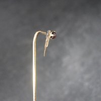 Dainty Art Deco 14K Spinel Stick Pin